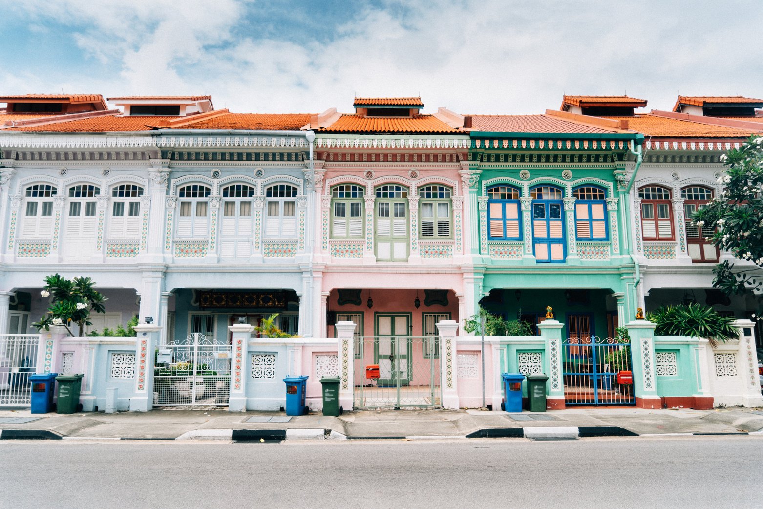 Katong district in Singapore